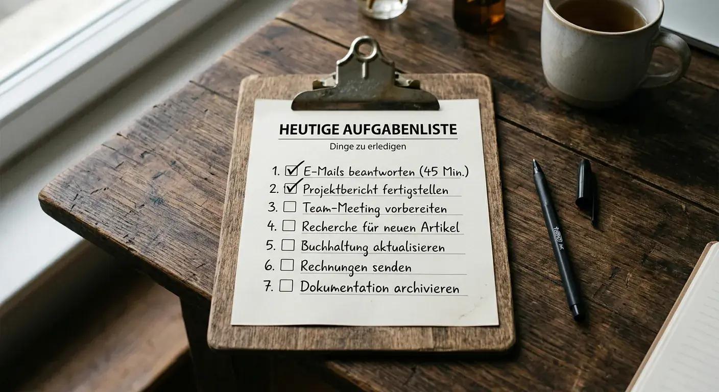 Klemmbrett mit handschriftlicher Checkliste — Punkte zu Quotenvergleich, Bankroll und Spielerschutz vor Abgabe einer Sportwette